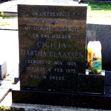 CLAASSEN Cicilia Martha 1905-1975