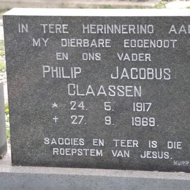 CLAASSEN Philip Jacobus 1917-1969
