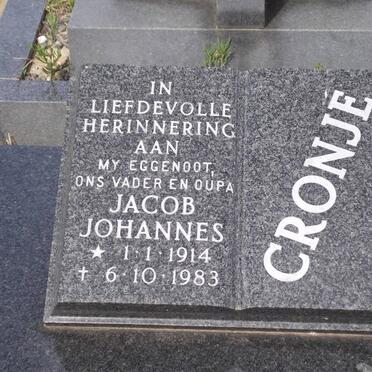 CRONJE Jacob Johannes 1914-1983