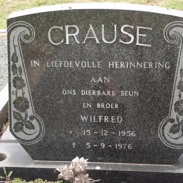 CRAUSE Wilfred 1956-1976