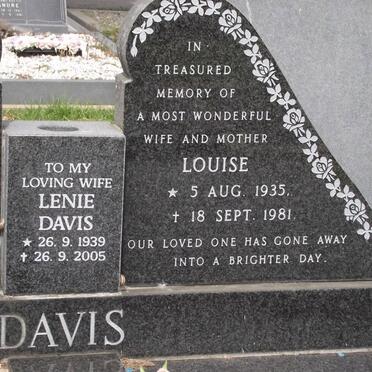 DAVIS Louise 1935-1981 :: DAVIS Lenie 1939-2005