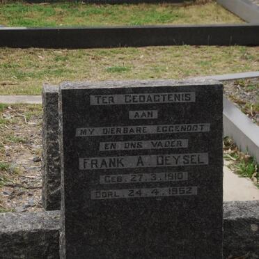 DEYSEL Frank A. 1910-1962