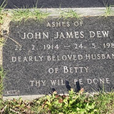 DEW John James 1914-1981