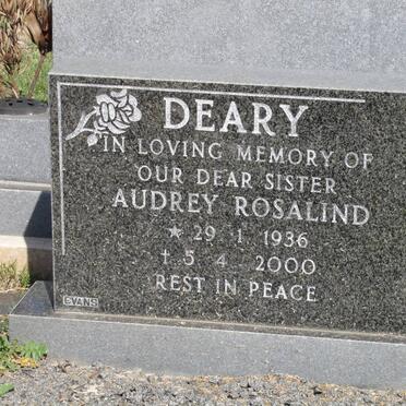 DEARY Audrey Rosalind 1936-2000