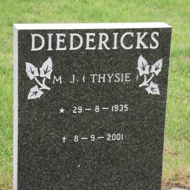 DIEDERICKS M.J. 1935-2001