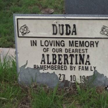 DUDA Albertina 1946-2003