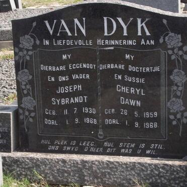 DYK Joseph Sybrandt, van 1930-1968 &amp; Cheryl Dawn 1959-1968