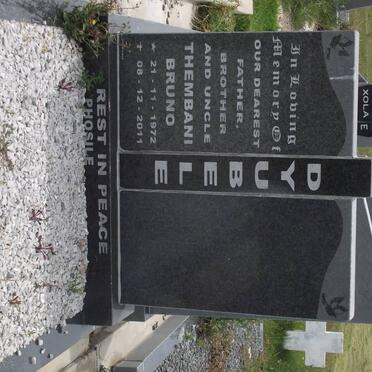 DYUBELE Thembani Bruno 1972-2011