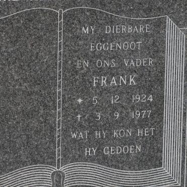EEDEN Francois, van 1960-1988 :: EEDEN Frank, van 1924-1977