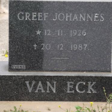 ECK Greef Johannes, van 1926-1987