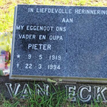 ECK Pieter Johannes, van 1919-1994