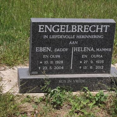 ENGELBRECHT Eden 1928-2004 &amp; Helena 1935-2012