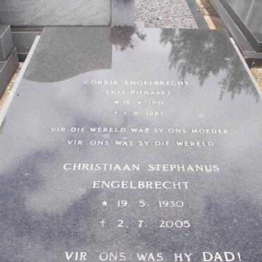 ENGELBRECHT Christiaan Stephanus 1930-2005 &amp; Corrie PIENAAR 1931-1985