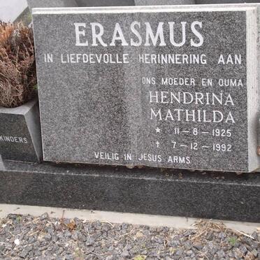 ERASMUS Hendrina Mathilda 1925-1992