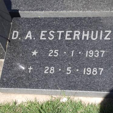 ESTERHUIZEN D.A. 1937-1987