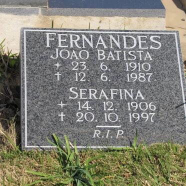 FERNANDES Joao Batista 1910-1987 &amp; Serafina 1906-1997