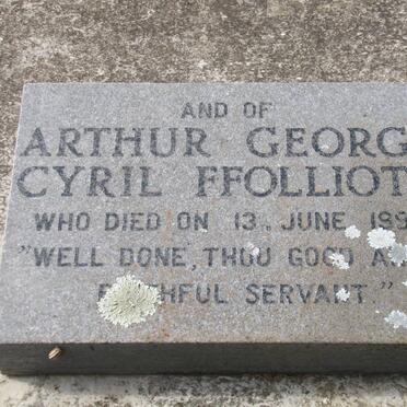 FFOLLIOTT Arthur George Cyril -1991