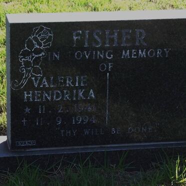 FISHER Valerie Hendrika 1941-1994