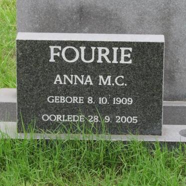 FOURIE Anna Maria Cornelia 1909-2005