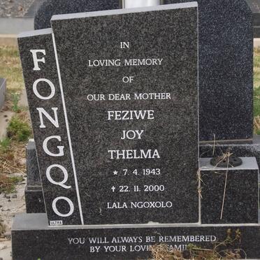 FONGQO Feziwe Joy Thelma 1943-2000