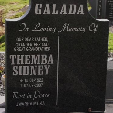 GALADA Themba Sidney 1922-2007