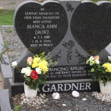 GARDNER Bianca Ann 1981-2003