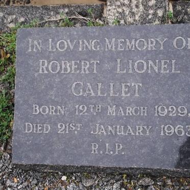 GALLET Robert Lionel 1929-1963