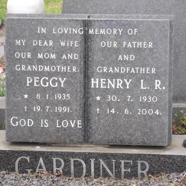 GARDINER Henry L.R. 1930-2004 &amp; Peggy 1935-1991