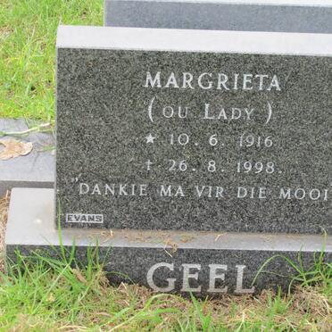 GEEL Margrieta Johanna 1916-1998