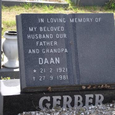 GERBER Daan 1921-1981