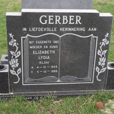 GERBER Elizabeth Lydia 1945-1998