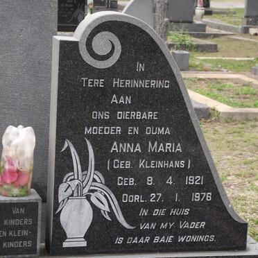 GEYSER Anna Maria nee KLEINHANS 1921-1976