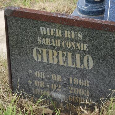 GIBELLO Sarah Connie 1968-2003