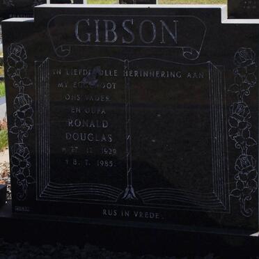 GIBSON Ronald Douglas 1929-1985