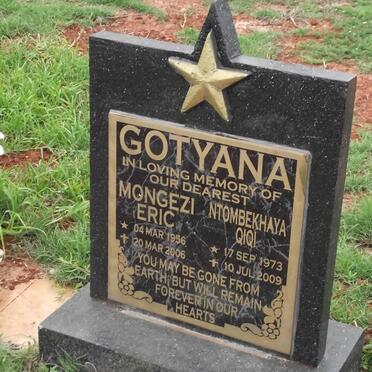GOTYANA Mongezi 1936-2006 :: GOTYANA Ntombekhaya Qiqi 1973-2009