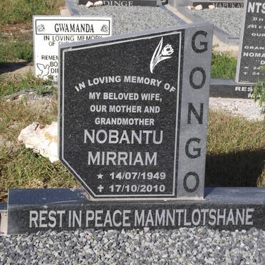 GONGO Nobantu Mirriam 1949-2010