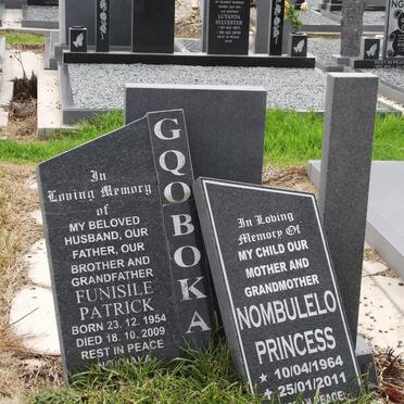 GQOBOKA Funisile Patrick 1954-2009 &amp; Nombulelo Princess 1964-2011