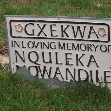 GXEKWA Nquleka Nowandile 1918-2003