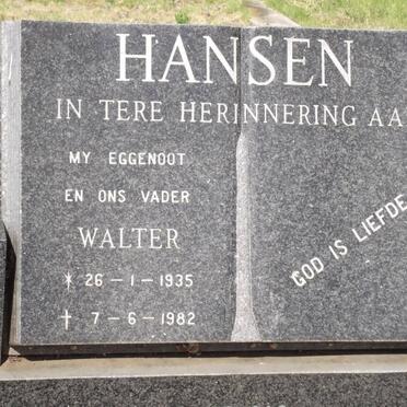 HANSEN Walter 1935-1982