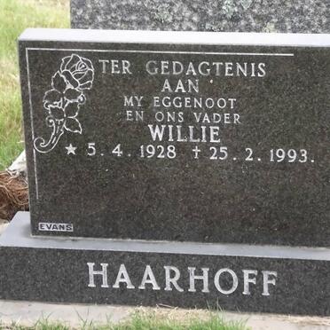 HAARHOFF Willie 1928-1993