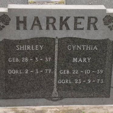 HARKER Shirley 1937-1977 :: HARKER Cynthia Mary 1939-1973