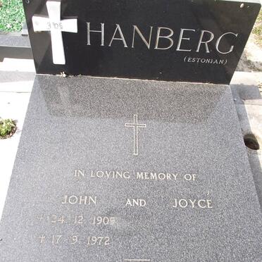 HANBERG John 1909-1972 &amp; Joyce
