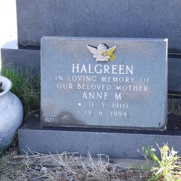 HALGREEN Anne M. 1910-1984