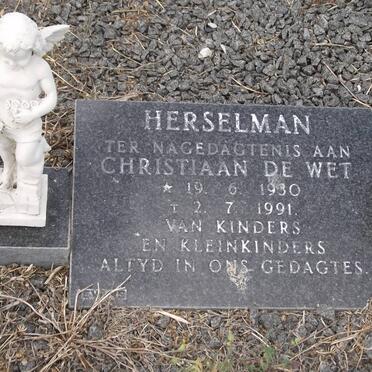 HERSELMAN Christiaan De Wet 1930-1991