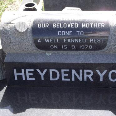 HEYDENRYCH Anne 1895-1978