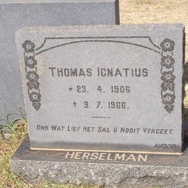 HERSELMAN Thomas Ignatius 1906-1966
