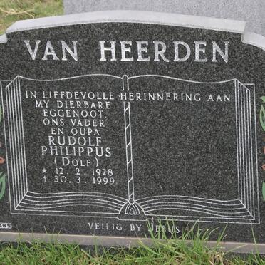 HEERDEN Rudolf Philippus, van 1928-1999