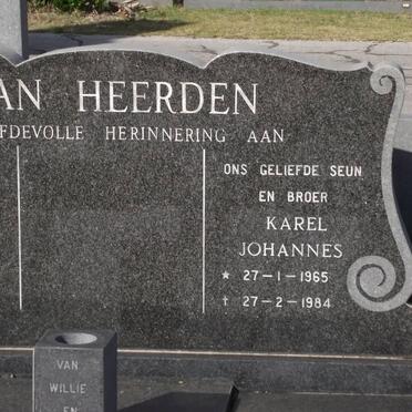 HEERDEN Karel Johannes, van 1965-1984