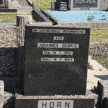 HORN Johannes George 1902-1964
