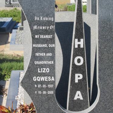 HOPA Lizo Gqwesa 1937-2009
